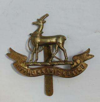 World War 2 British Royal Warwickshire Regiment Cap Badge