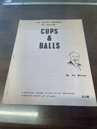 The Impromptu “cups And Balls” By Irv Weiner
