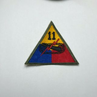 Wwii Ww2 Us Army 11th Armored Division Tank Triangle Unit Patch