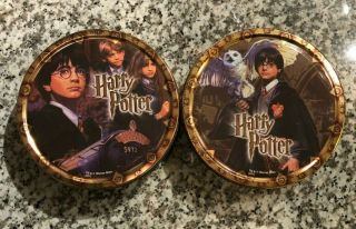 2 Harry Potter Warner Bros.  Collectible Tins Kelsen Danish Butter Cookies