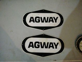Vintage Agway Farm Seed Agricultural Advertising Sign Metal Great Shape10 " ×5.  25 "
