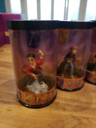 HARRY POTTER; 6 FIGURINES WITH STORY SCOPES BY ENESCO 2