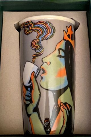 Nwt Rare 2016 Starbucks Siren Mermaid 12 Ounce Ceramic Travel Mug/tumbler -