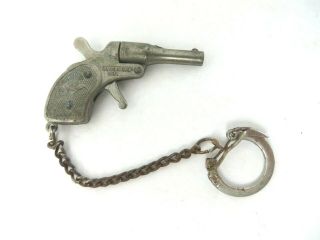 Vintage Molgora Mignonette Cap Gun Pistol Key Ring Made In Italy 5386