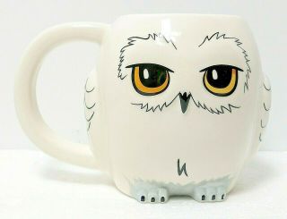Hedwig Owl Harry Potter Figural Ceramic Mug 16 Ounces Se7en 20 Warner Bros