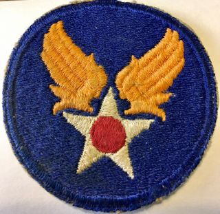 Wwii Us Army Air Corps Shoulder Patch.  2.  5” Diameter