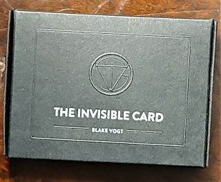 Magic Trick " The Invisible Card By Blake Vogt "