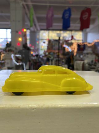Vintage Plastic Car Toy Yellow Thomas 133 1950’s Rare