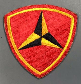 Wwii Us Marine Corps 3rd Division Patch Cut Edges No Glow
