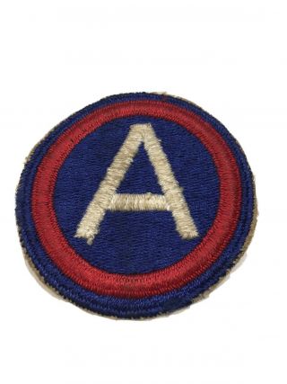 Wwii U.  S.  3rd Army Cut Od Edge Full Color Patch
