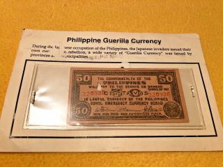 Ww2 Philippine Guerilla Currency,