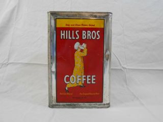 Vintage Hills Bros Coffee Country Store 20 Lbs Coffee Tin