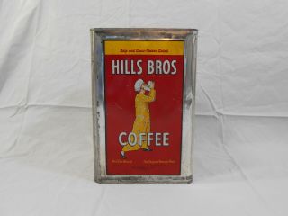 Vintage Hills Bros Coffee Country Store 20 Lbs Coffee Tin 2