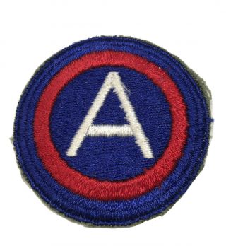 Wwii U.  S.  3rd Army White Back Cut Od Edge Full Color Patch