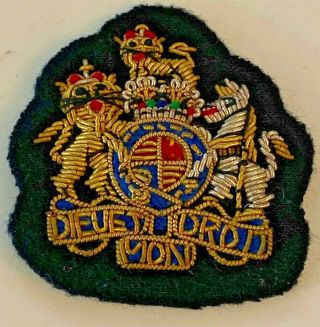 British Royal Navy Warrant Officer Bullion Embroidered Dress Sleeve Rank Badge