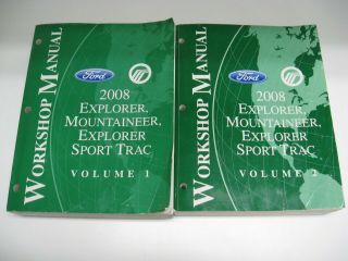2008 Ford Explorer,  Mountaineer,  Explorer Sport Trac Service Shop Repair Manuals