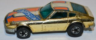 1979 Hot Wheels Blackwall Z - Whiz Datsun 240z Gold Chrome Hong Kong