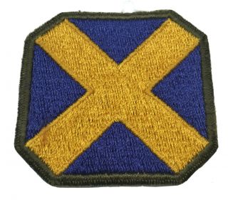 Wwii U.  S.  Army 14th Infantry Division Cut Edges Color Patch