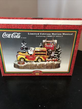 Limited Edition Coke Brand Motion Musical " Thirst Stops Here " W/ Emmett Kelly 43