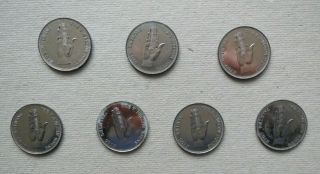 7 Nelson T Downs Palming Coins - Vintage Magic - Collectors