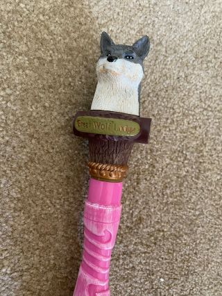 Great Wolf Lodge Magiquest Wand With Topper Gray Wolf Head