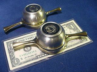 2 X The Glenlivet Scotch Whiskey Stainless Steel Scottish Quaich Toasting Cups