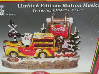 Limited Edition Coke Brand Motion Musical " Thirst Stops Here " W/ Emmett Kelly