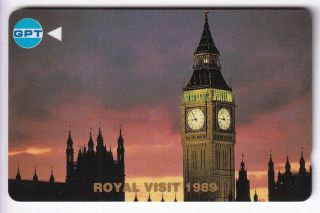 Asie Telecarte / Phonecard.  Singapour 2$ Gpt 3sgp Test Royal Visit 89 Big Ben