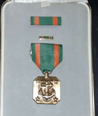 World War 2 Navy Medal And Bar And Pin