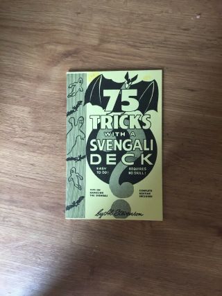 75 Tricks With A Svengali Deck By Al Stevenson 1964 Booklet