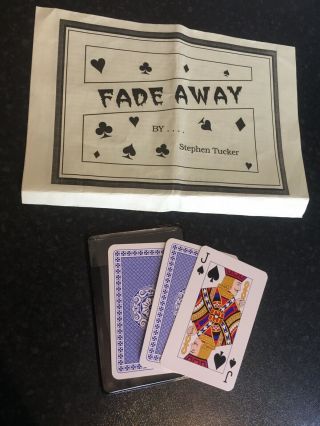 (y) Rare Vintage Magic Trick Fade Away By Stephen Tucker