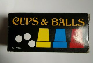 Vintage Magic Trick Cups And Balls - Royal Magic,  Org.  Box And Instructions Incl.