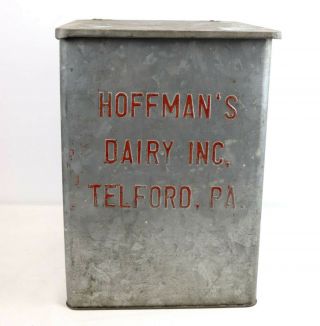 Vintage Metal Milk Dairy Cooler Hoffman 