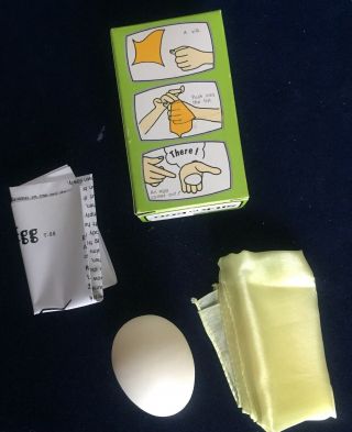 Vintage Magic Trick Tenyo Silk To Egg T - 68 & Instructions 1970’s 3