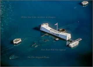Photo | Aerial: Pearl Harbor: The Uss Arizona Memorial,  View 2