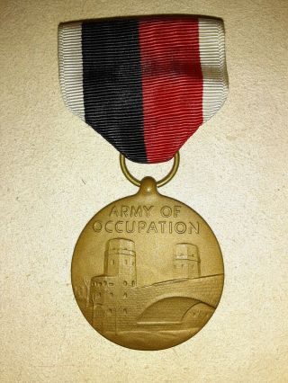 Vintage 1945 Us Army Of Occupation Medal Ribbon