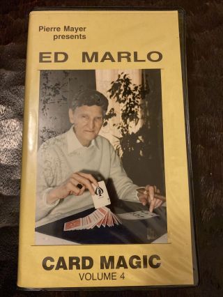 Ed Marlo - Magic - Vhs Vintage Magician Card Magic Trick Stage Illusion