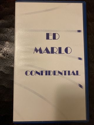 Ed Marlo Confidential Vhs Vintage Magician Card Magic Trick Illusion