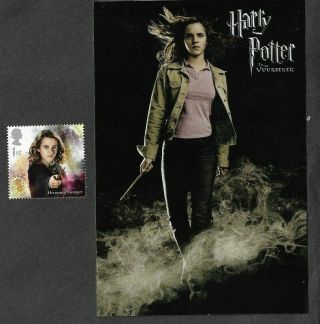 Harry Potter (hermione Granger) Official Postcard (netherlands),  Royal Mail Stamp