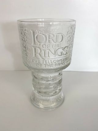 Tolkien Lotr: Fellowship Of The Ring Glass Goblet - " Strider The Ranger " Collect