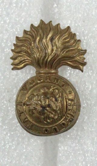 British Army Badge - The Royal Northumberland Fusiliers,  Flaming Bomb Collar