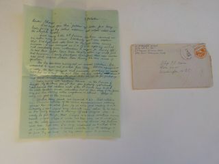 Wwii Letter 1945 6th Division Moving Northern China Tsingtao Marine Usmc Ww2 War