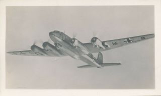 1940s German Fw 200 C - 3 Condor Airplane Photo By Aeroplane Photo Supply 80