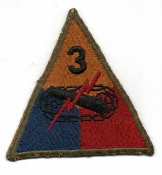 World War Ii Us Army 3rd Armored Division Patch 2
