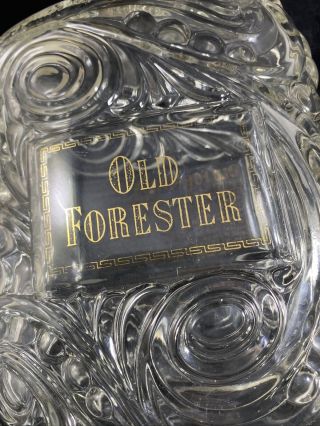 Vintage Old Forester Kentucky Whiskey Bourbon Decanter Bottle 1950 