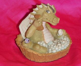 The World Of Krystonia His Secret Dragon W/ Crystal Figurine 3904 Panton