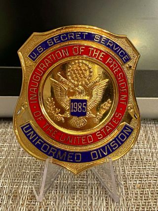 Rare U.  S.  Secret Service 1985 Inauguration Uniformed Division Badge