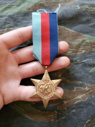 Wwii British 1939 - 1945 Campaign Star Medal