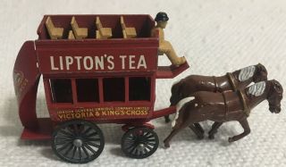 Matchbox Lesney Models Of Yesteryear No.  Y - 12 Lipton Tea Horse Bus & Box
