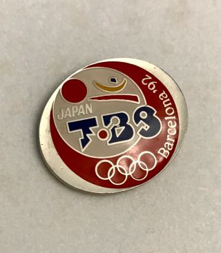 Japan Tbs Tv Television Media Pin Olympic Games Barcelona 1992